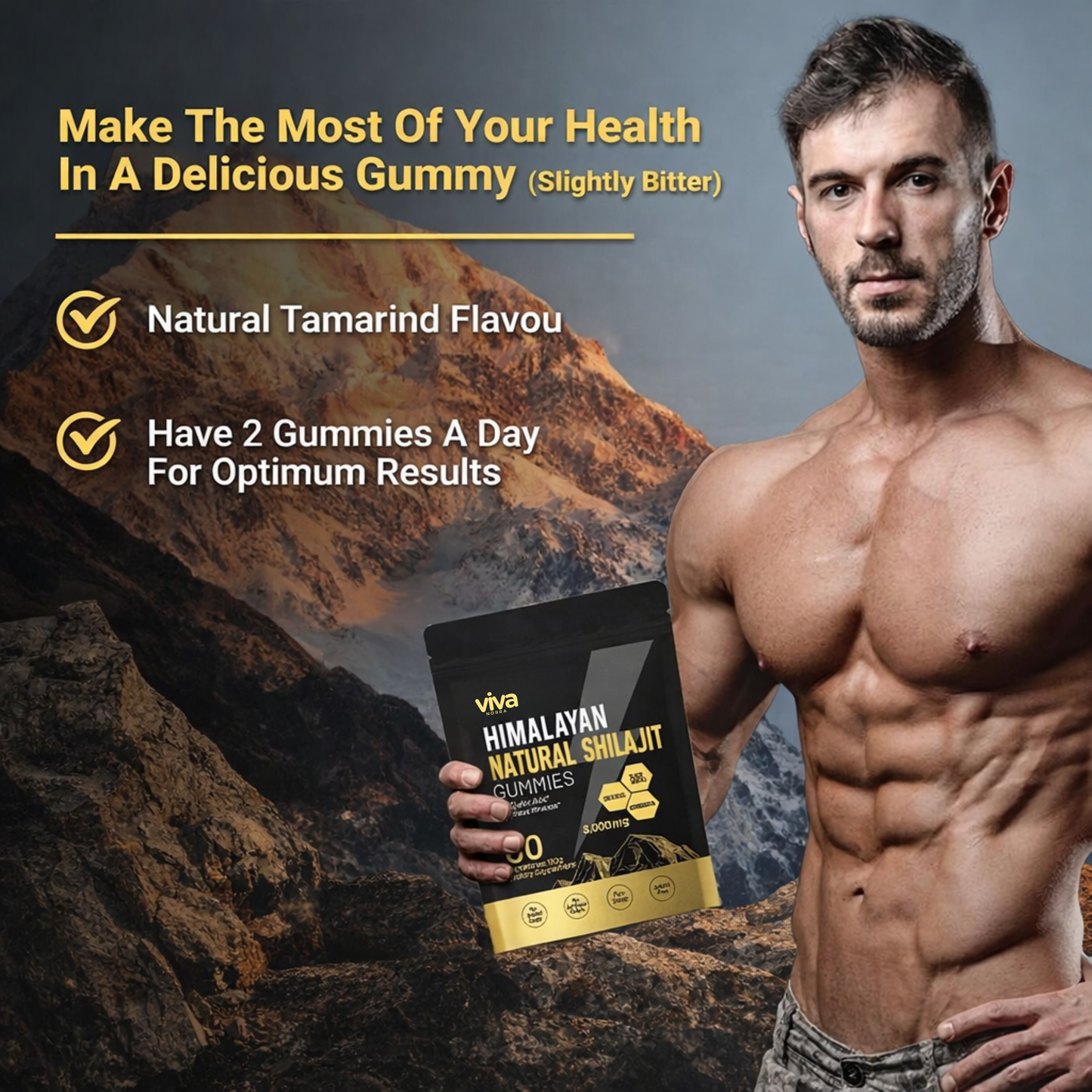VivaNorra® Himalayan Gold Shilajit Gummies