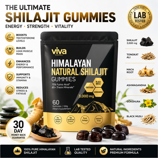 VivaNorra® Himalayan Gold Shilajit Gummies